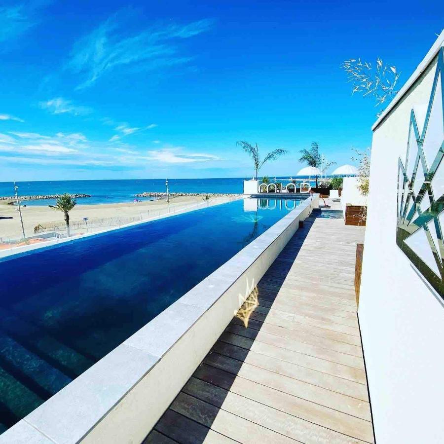 Le Majestic Residence Le Mind Vue Mer Exceptionnelle Grande Terrasse Privee Piscine Partagee Sur Le Toit Hyper Centre La Grande-Motte Eksteriør billede
