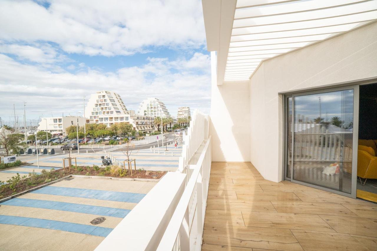 Le Majestic Residence Le Mind Vue Mer Exceptionnelle Grande Terrasse Privee Piscine Partagee Sur Le Toit Hyper Centre La Grande-Motte Eksteriør billede