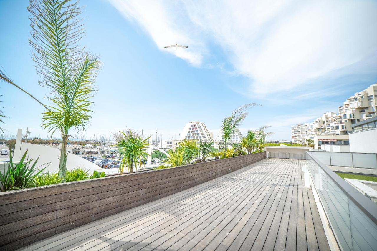 Le Majestic Residence Le Mind Vue Mer Exceptionnelle Grande Terrasse Privee Piscine Partagee Sur Le Toit Hyper Centre La Grande-Motte Eksteriør billede